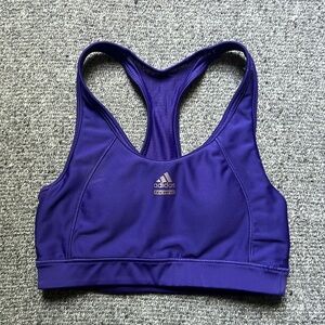 Addidas Techfit Climacool Purple Mesh Sports Bra, Small